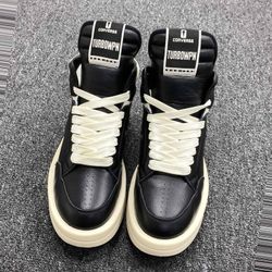 Rick Owens Leather Low Sneakers 18