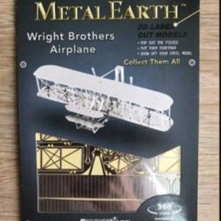 NEW Metal Earth Weight Brothers Airplane Build Up Art Craft 