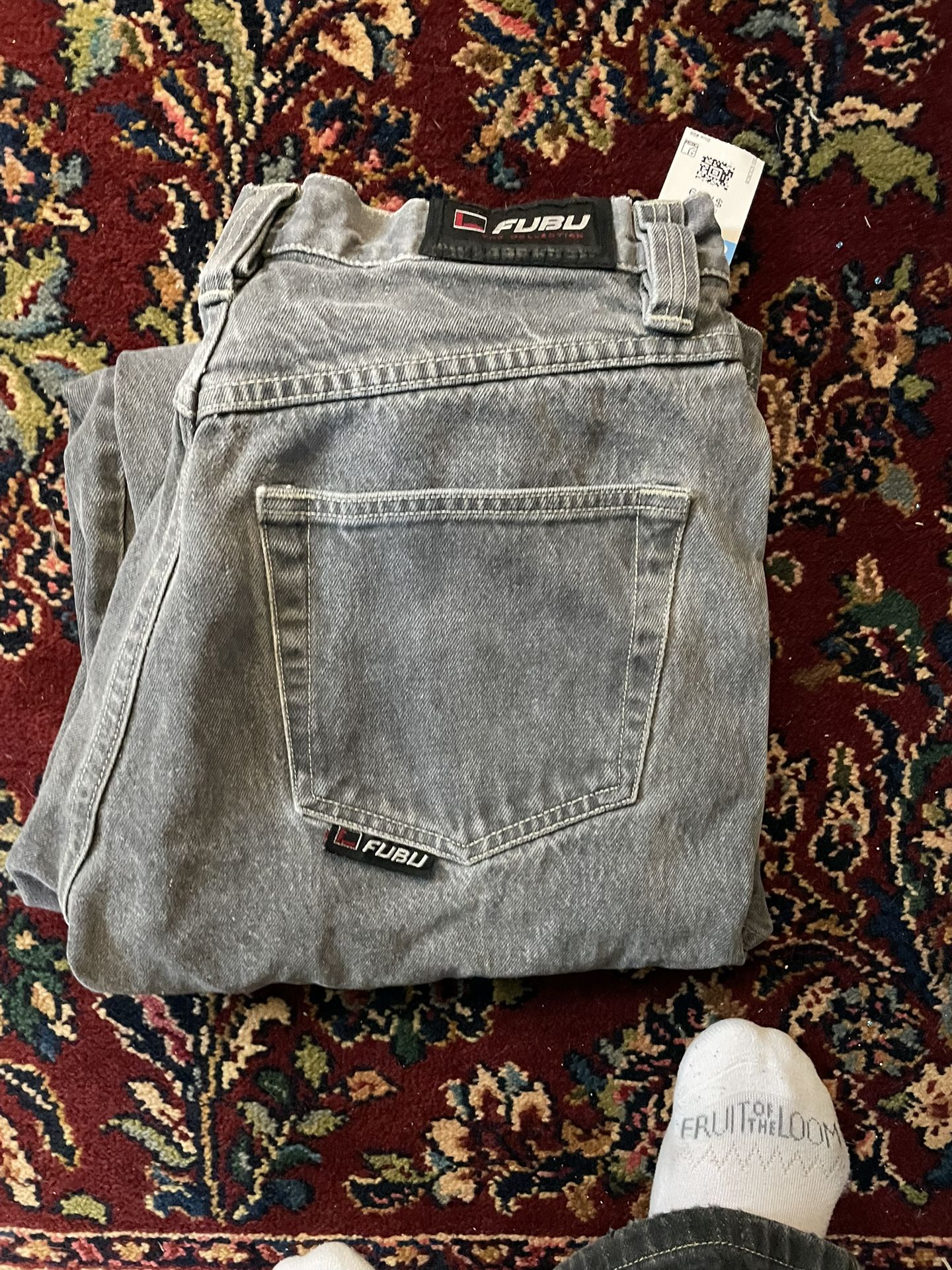 Vintage Gray Fubu Jeans 90s/y2k Era