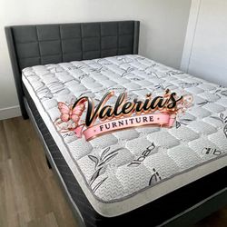 New Queen Bed Frame With Mattress 