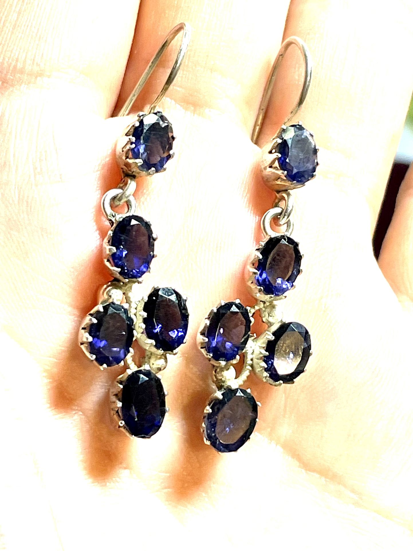 Sterling Tanzanite Earrings