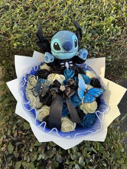 Halloween spooky bouquet stitch ramo Buchon flower bouquet