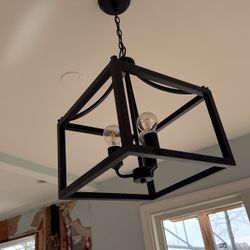 Black 3 Light Pendant