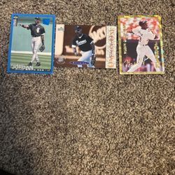 three jordan baseball cards