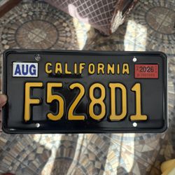 Black Personalized Plates