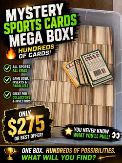 Mystery Sports Cards Mega Box