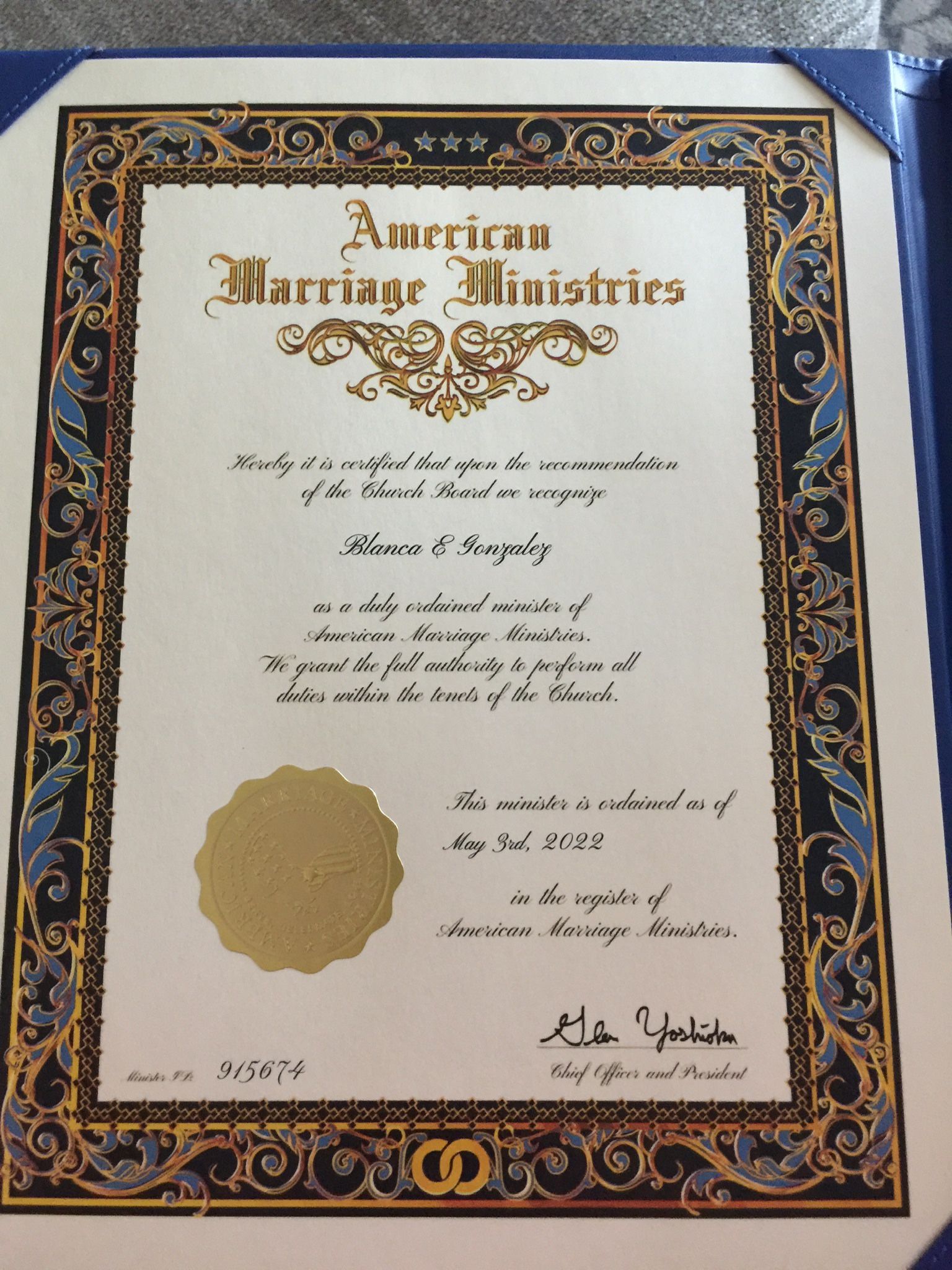 Ministra Oficiante De Bodas