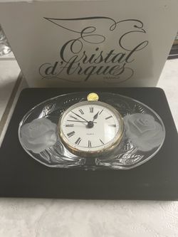 Cristal d’ Arques  France  Crystal Clock