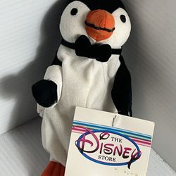 Disney Brand New Penguin Bean Bag Plush - 7” With Tags