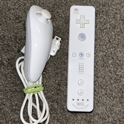 Nintendo Wii Remote And Nunchuck