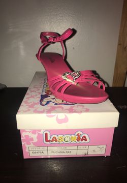 Pink heels size 3 kids