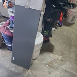 Gray ikea shelfs, 48"