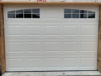 Garage door.