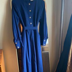 Modanisa Blue Dress Abaya 