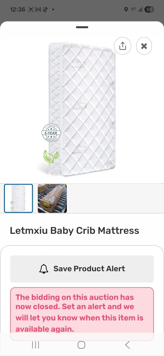 Letmxiu Baby Crib  Mattress