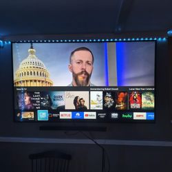 75 Inch Samsung TV With Surround Sound And Wall Mount