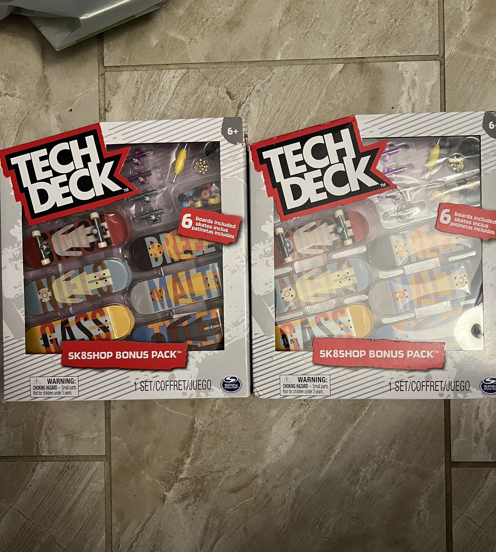 Tech Deck Sk8shop GIRL Bonus Pack Skateboards (6 Board)