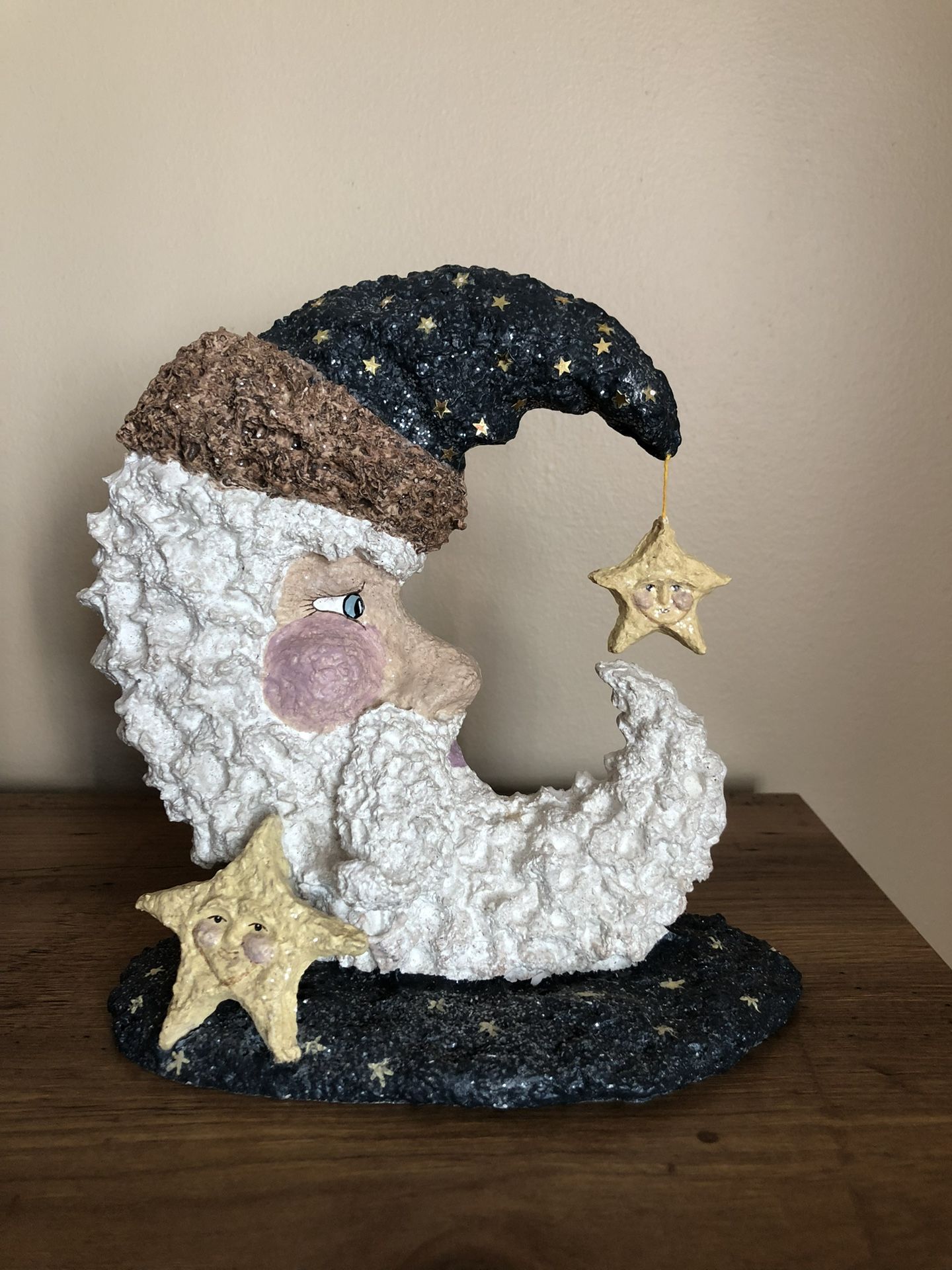 Enesco Belsnickle Santa Moon And Stars