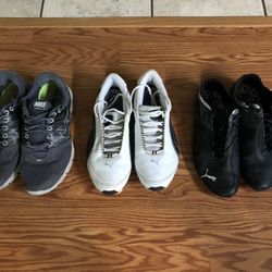 $15 3 Pairs Men’s Shoes (Puma &Nike), Size 9