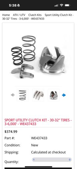Rzr Epi Clutch Kit