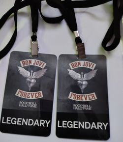 Bon Jovi Rock And Roll Hall Of Fame Lanyard
