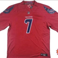 Embroidered nfl Houston Texans 7 Stroud football shirt