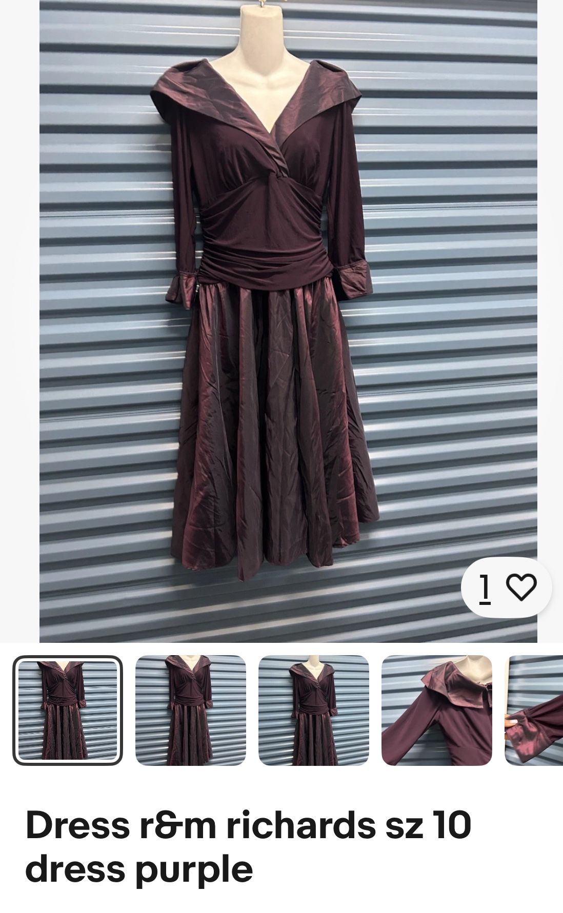 Sz 10 Women Purple Dress