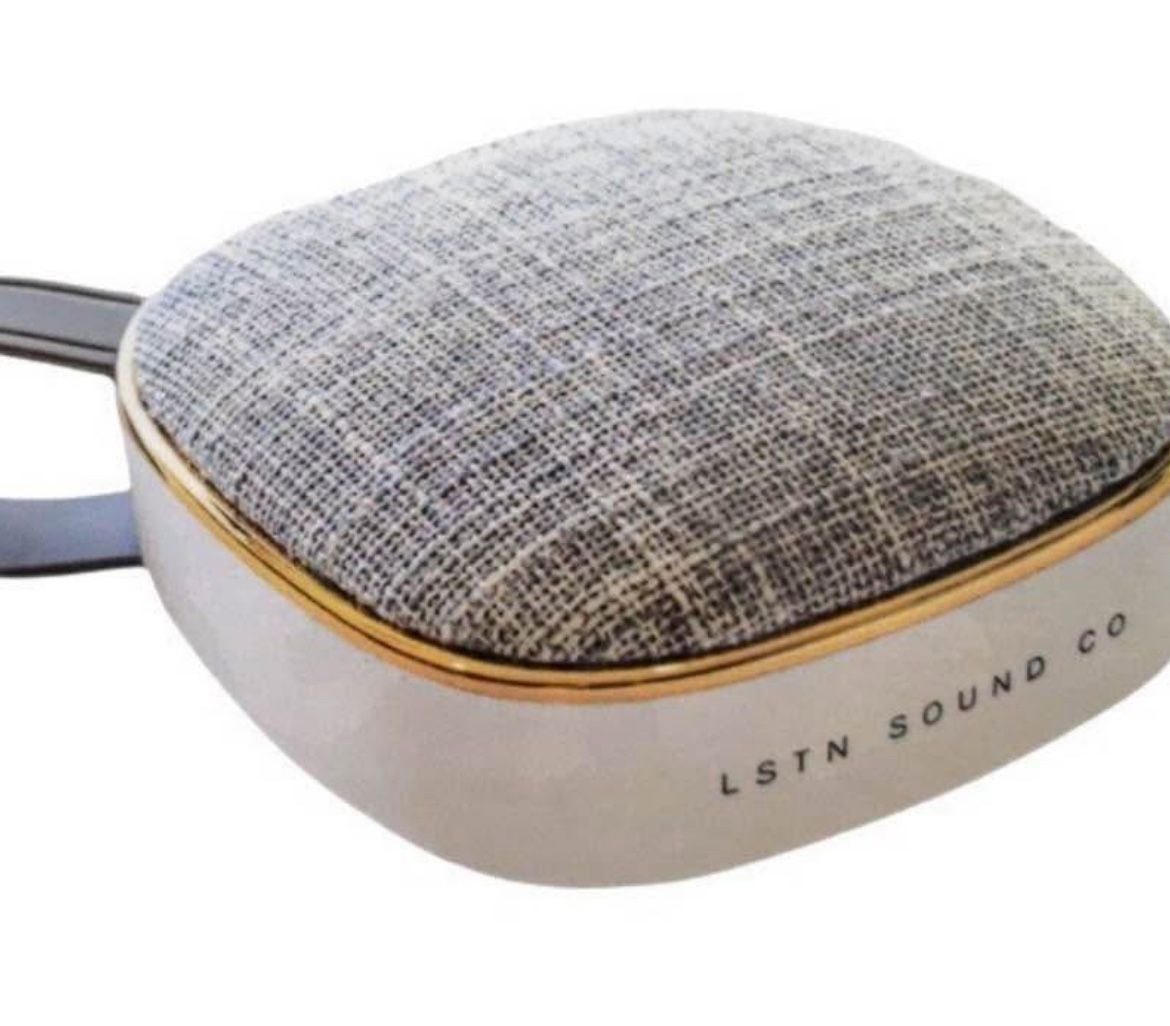LSTN White Wanderlust Bluetooth Portable Speaker