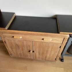 Formal Dinning Table With Six Matching Chairs, Server, China Cabinet With Storage Underneath 