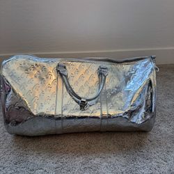 Glamaholic Silver Tote & Duffle Bag 
