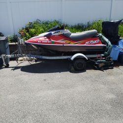 1997 Kawasaki Boat Jet Ski 1100 Tilt Trim Comes With Trailer Have All Paperwork $1,500 Or Best Offer
