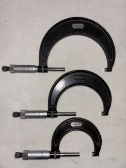 Machining Starrett 436 Micrometers Set Of 3