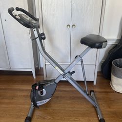 Stationary Exercise Bike - Folds For Storage And Transport 