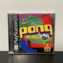Pong The Next Level PS1 Like New CIB Sony Playstation 1 Atari Video Game 1999
