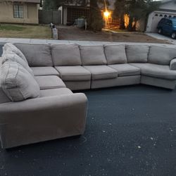 5 Piece Sectional Brown Sofa Couch-DELIVERY AVAILABLE