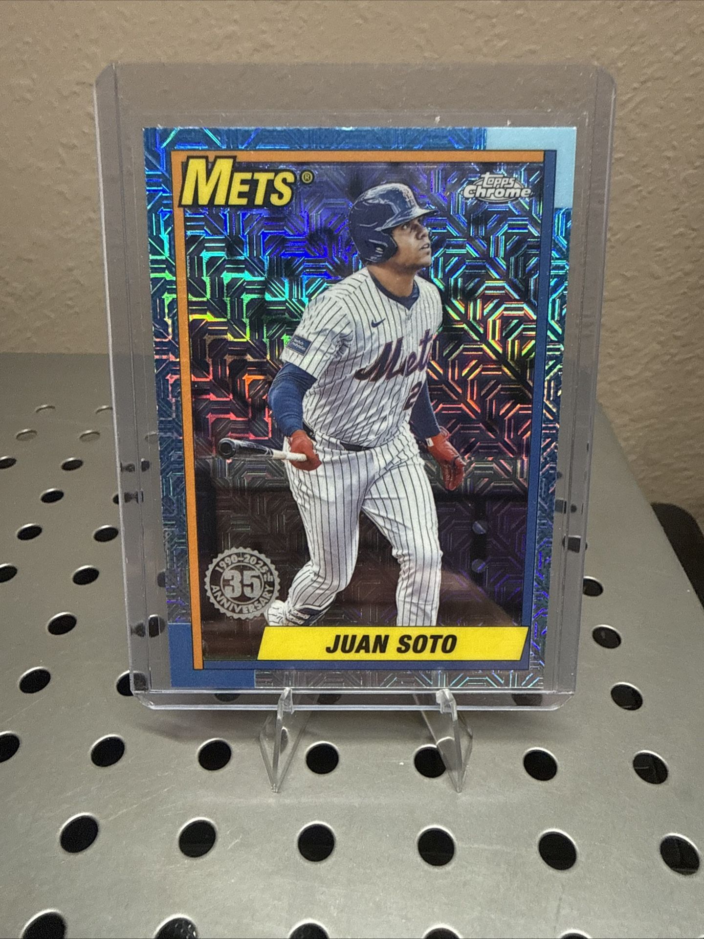 2025 Topps Update 1990 Chrome Silver Pack U90C-7 Juan Soto, New York Mets