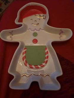 New - Lenox Gingerbread Girl Candy Dish