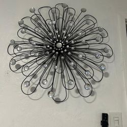 Metal Wall Flower 