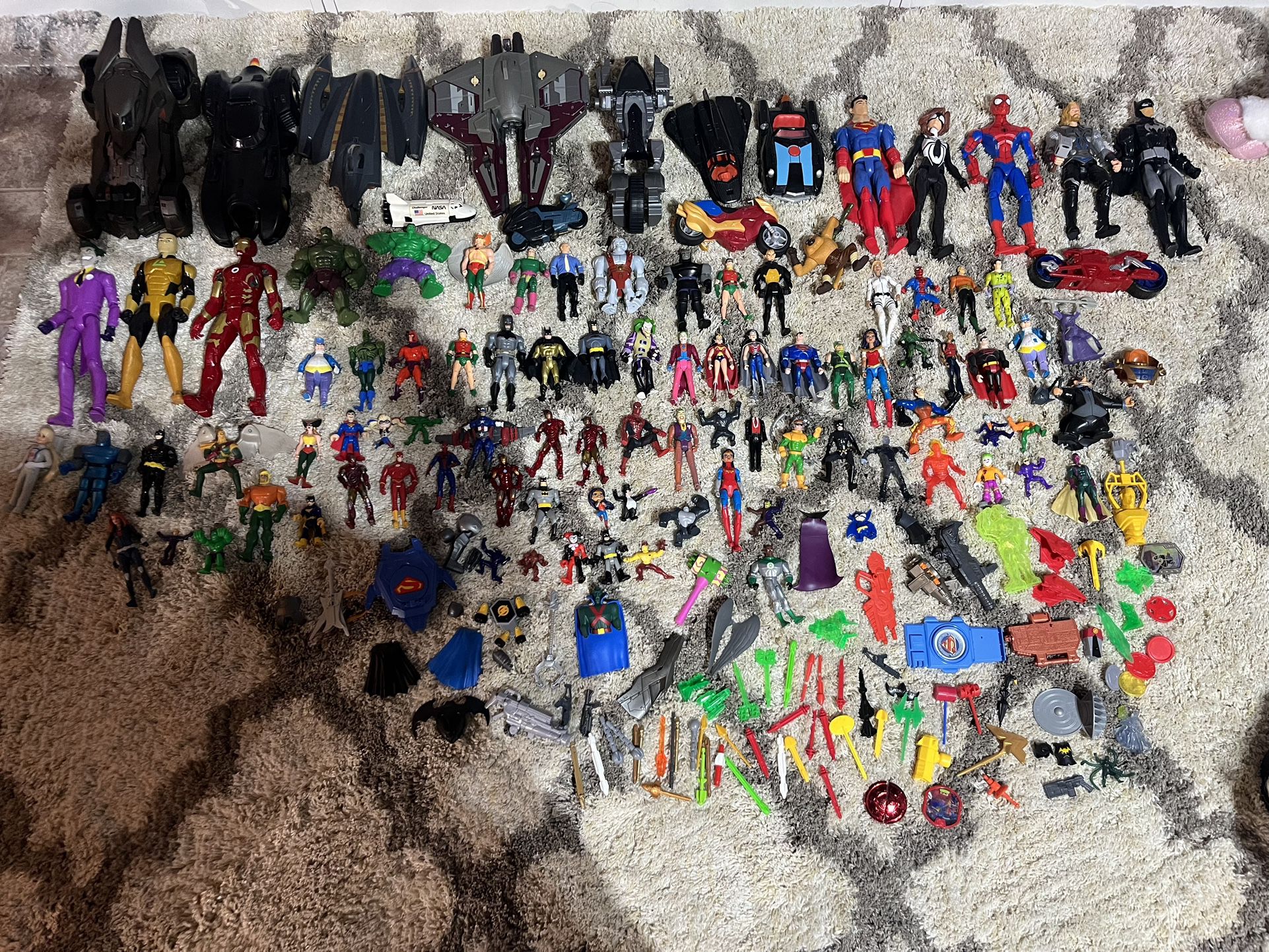 Vintage Toys: 1980’s - 2000’s DC Comics Figurines, Accessories, Vehicles 