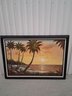 TROPICAL  BEACH  PAINTING