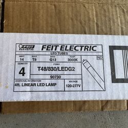 Feit 4ft LED Light Bulbs (QTY 4) T48/830/LEDG2