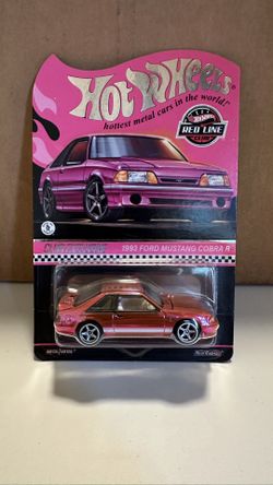 2 Available Hotwheels Red Line Pink Mustang Cobra
