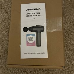 Apherma X8 massage gun used for muscle relaxation and deep tissue massage