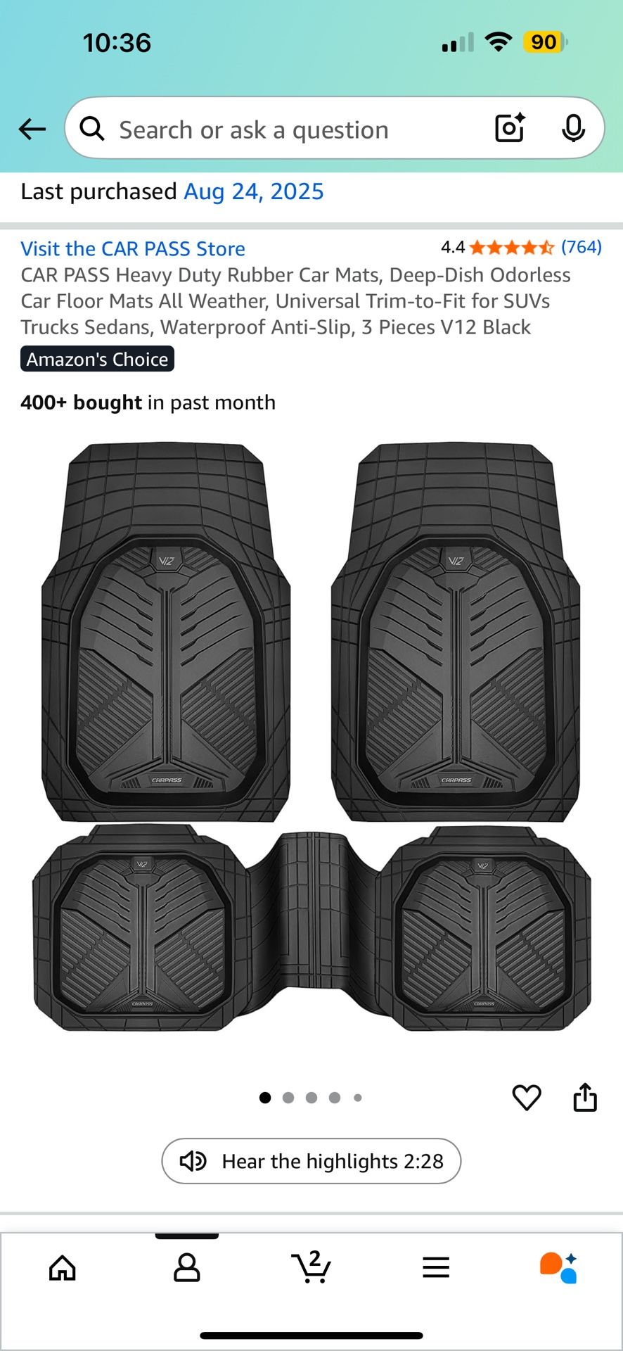 Universal Car Mats