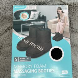 Health Touch Memory Foam Massaging Booties Black Women’s Size Small 6/8 New