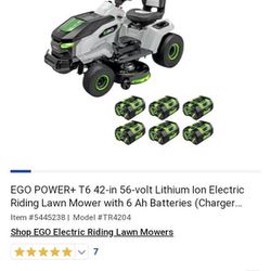 EGO POWER Electric Riding Lawn Mower