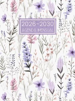New Book Journal organizer Monthly Planner: 5-Year Annual Calendar Spanish Espanol floral