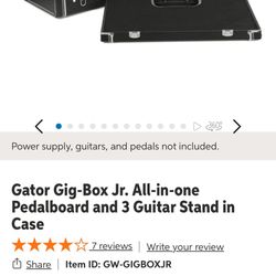 Pedalboard And Guitar Stand Gator Gig Box JR