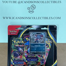 Pokémon Mega Evolution Phantasmal Flames 3 Pack Blister NEW!! FACTORY SEALED