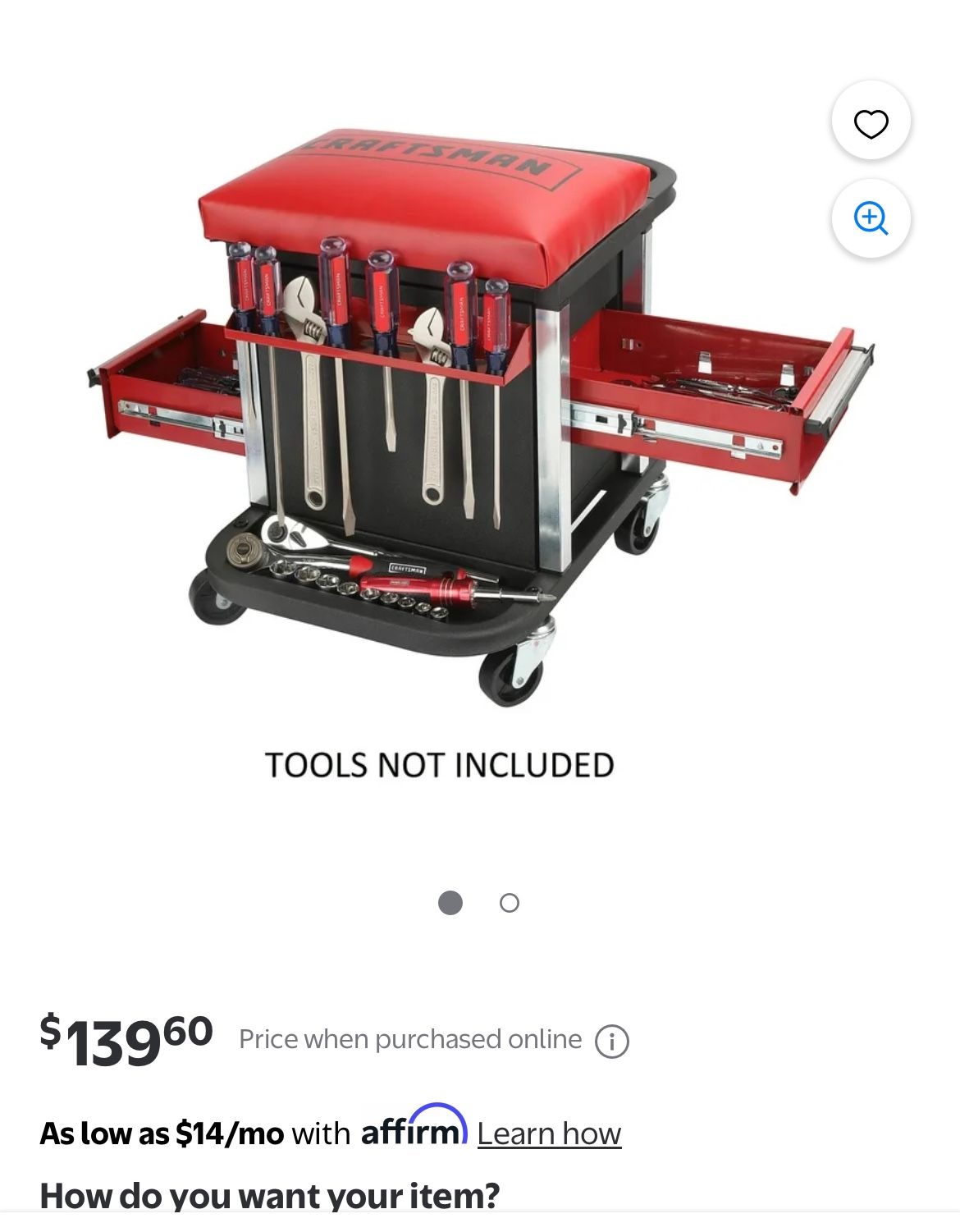 Craftsman Storage Seat With 2 Drawers